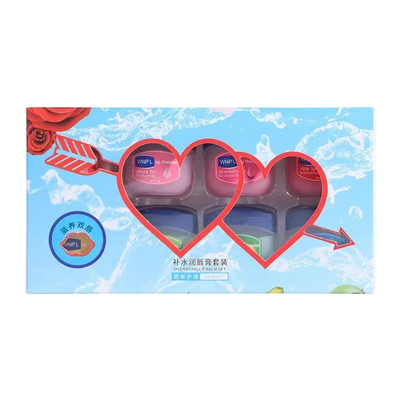 4/6/8pcs Moisturising Lip Balm Set Whitening Moisturising Base Natural Plant Base Moisturising Lip Care Jelly Moisturiser