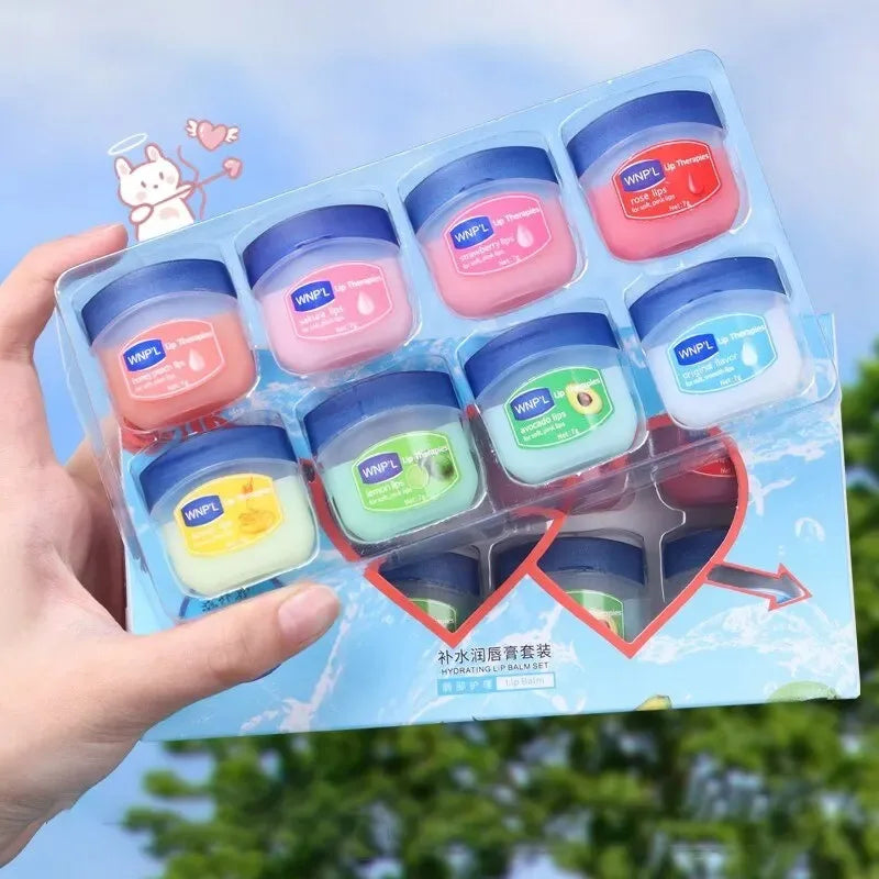 4/6/8pcs Moisturising Lip Balm Set Whitening Moisturising Base Natural Plant Base Moisturising Lip Care Jelly Moisturiser