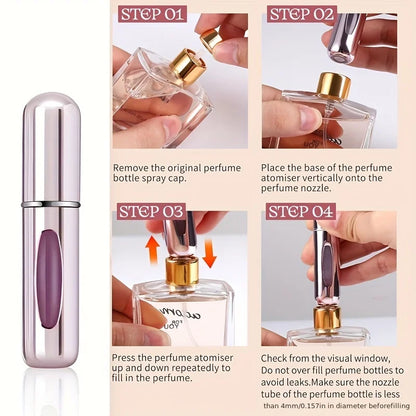 1/4Pcs 5ml Perfume Atomizer Portable Liquid Container