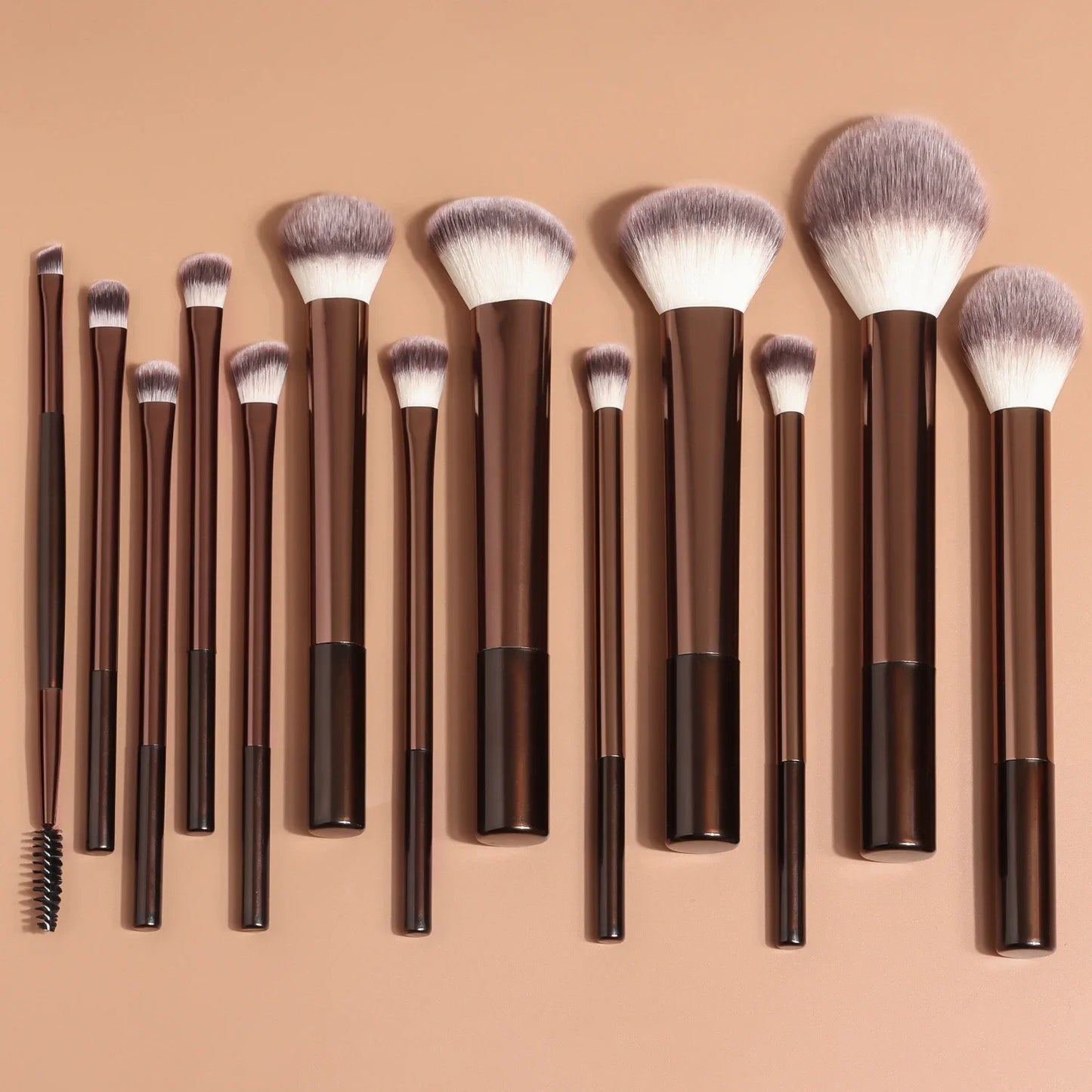 Soft Bristle Kabuki Blending Makeup Brush Set 13Pcs