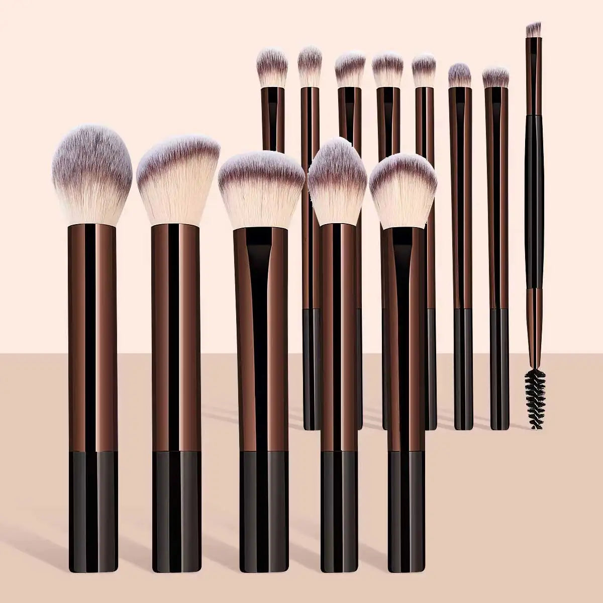 Soft Bristle Kabuki Blending Makeup Brush Set 13Pcs