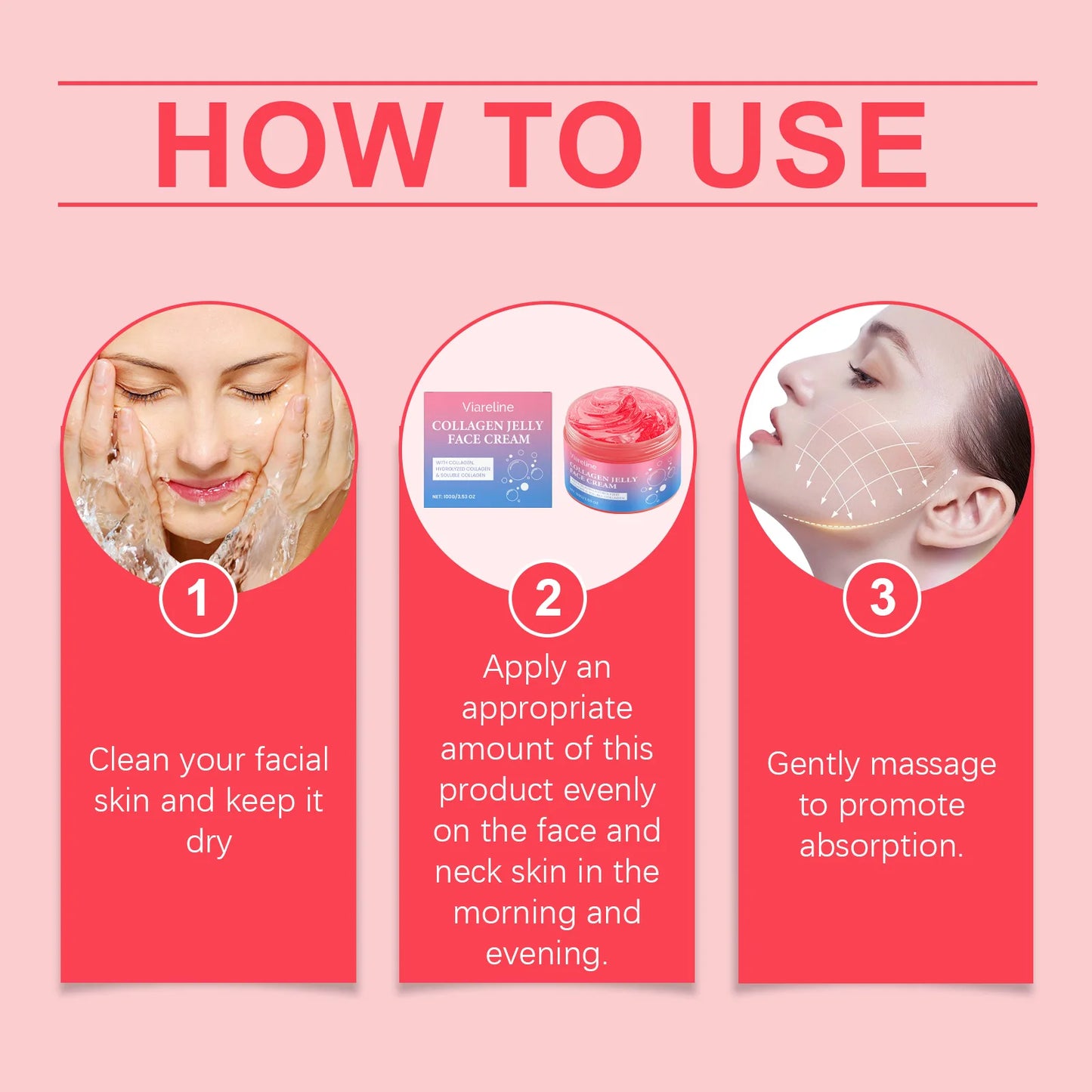 Collagen Face Cream Deep Hydration, Improve Skin, brightening softening and smoothing.
