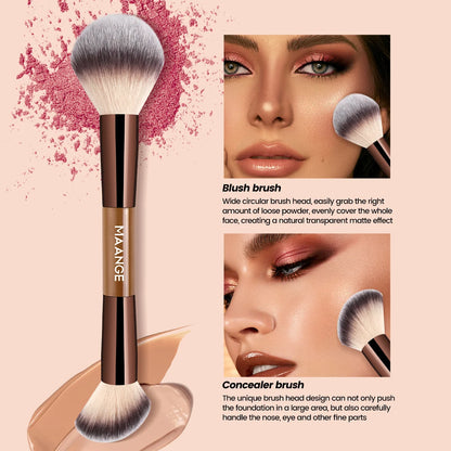 MAANGE 7pcs Makeup Brushes and 2pcs Puffs Multi-function Makeup Brushes