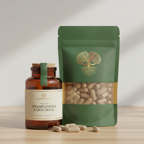 Ashwagandha & Lion's Mane Blend with Added Minerals